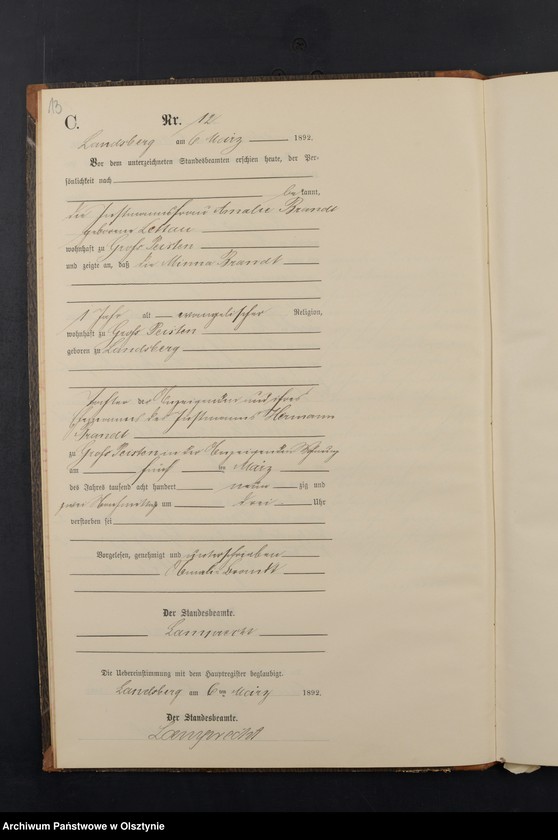 image.from.unit.number "Sterbe-Neben-Register Nr 1 - 77"