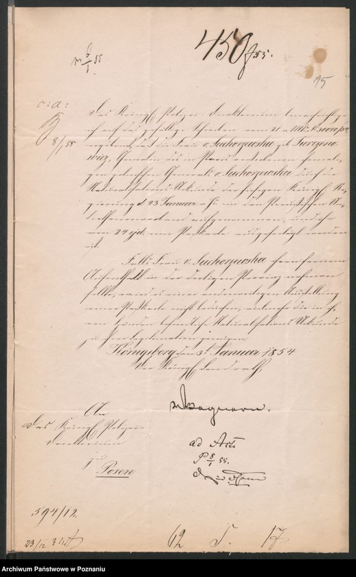 Obraz 20 z jednostki "A. betr. den polnischen Flüchtling General von Suchorzewski"