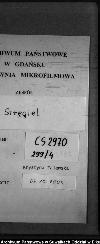 image.from.unit.number "Heiraths-Neben-Register des Preussischen Standes-Amtes Gr. Strengeln Kreis Angerburg"