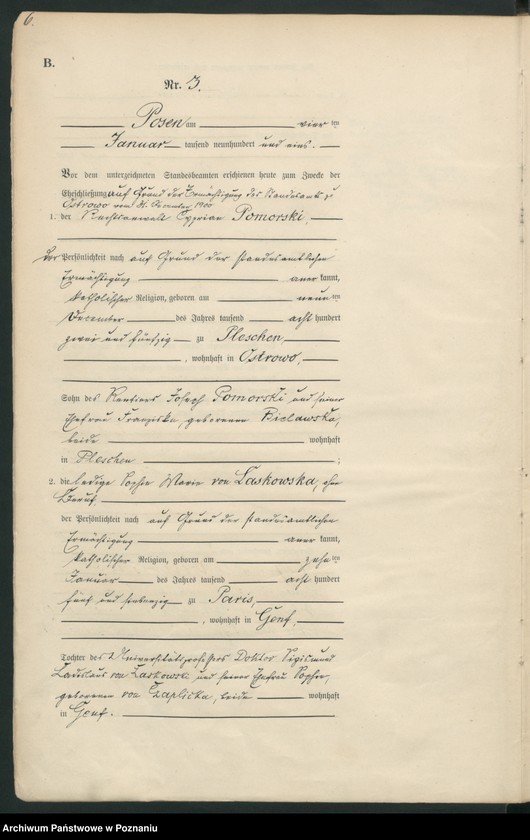 Obraz 8 z jednostki "Księga miejscowa małżeństw t. I"