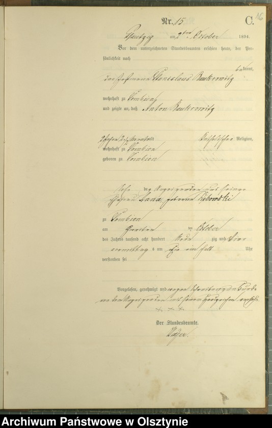 image.from.unit.number "Sterbe-Haupt-Register Nr 1 - 22"