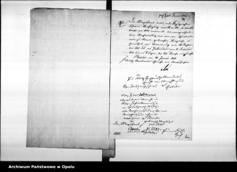 Obraz 7 z jednostki "Acta des Magistrats zu Oppeln betreffend die Einreichung der Nachweisungen der von den Schiedsmänner zu Stande Gebrachten Vergleiche an das Königl[iche] Oberlandesgericht. De Anno 1835-1858"
