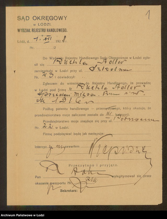 Obraz 3 z jednostki "Ruchla Adler – sprzedaż mięsa"