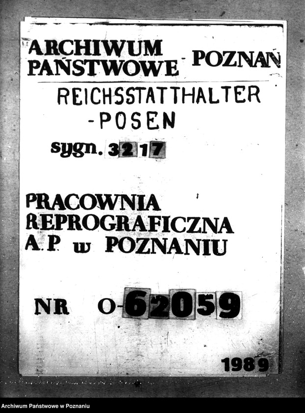 Obraz 1 z jednostki "Anerkennung der Gemeinnützigkeit der "Posener Heimstätte""