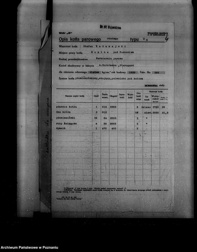 Obraz 8 z jednostki "Farbiarnia parowa St. Kałamajskiego nr woj. 6263"