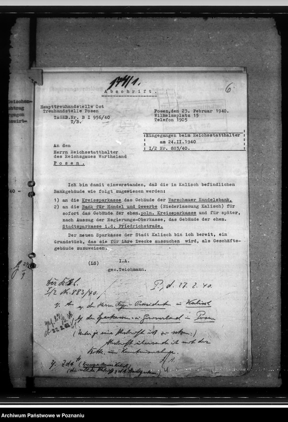 Obraz 10 z jednostki "Sparkassen und Giroverband Wartheland"