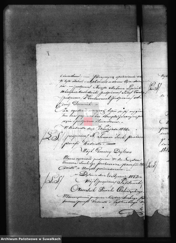 Obraz 12 z jednostki "Kniga Svidetelstv ob ogłašenjach Fiilipovskago Rimsko - Katoličeskago Prichoda za 1871 god"