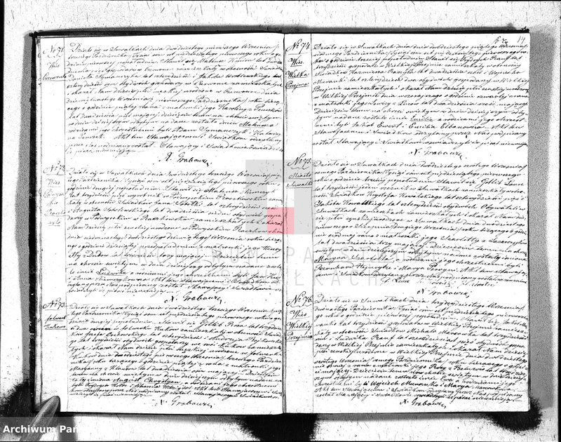 image.from.unit.number "Duplikat Akt Urodzonych, Zaślubionych i Zeszłych Parafij Ew. Augsburgskiey Suwałki za rok 1851"