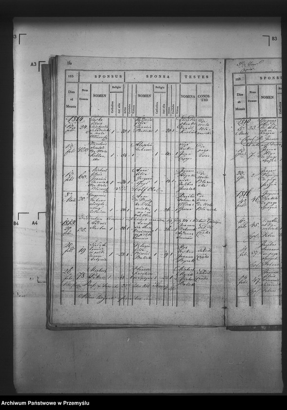 Obraz 20 z jednostki "[Kopie ksiąg metrykalnych parafii Zwór z filią Wola Błażowa (dekanat Podbuż)]"