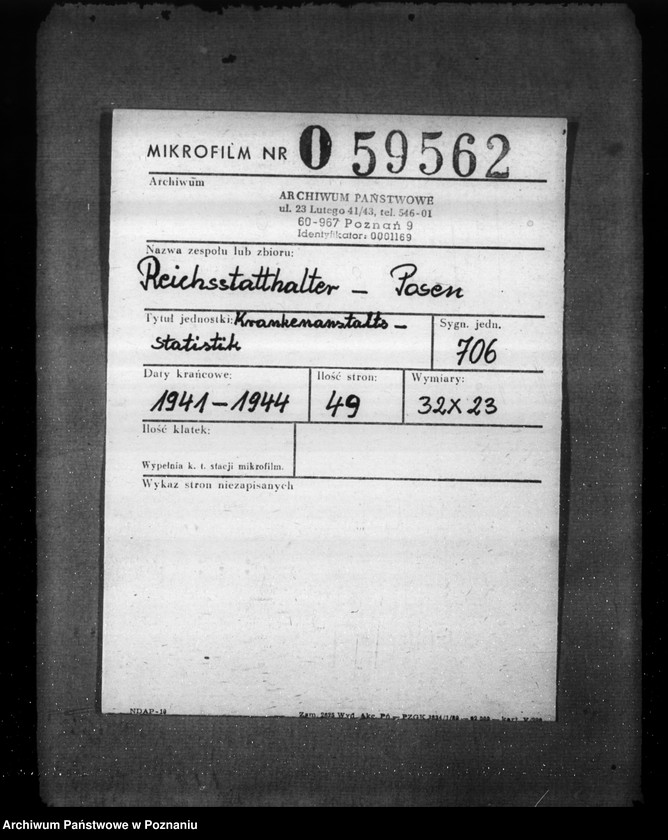 Obraz 2 z jednostki "Krankenanstalts- Statistik"