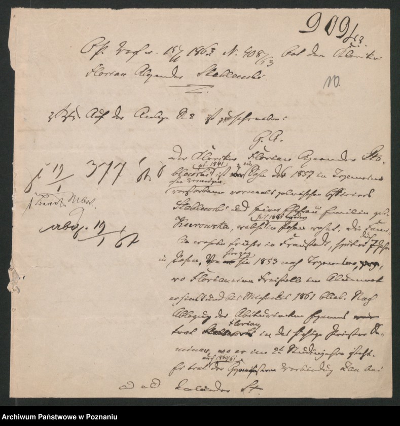 Obraz 15 z jednostki "A. betr. die Familie von Stablewski"