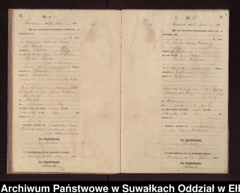 image.from.unit.number "Sterbe-Neben-Register des Preussischen Standes-Amtes Stasswinnen Kreis Loetzen"