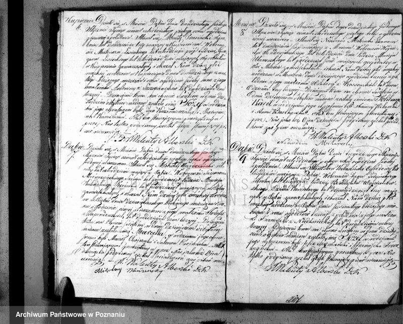 Obraz 4 z jednostki "Duplikat urodzonych, zaślubionych i zgonów"