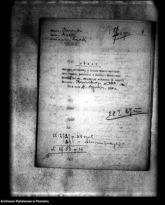 Obraz 13 z jednostki "/Scalenie gruntów we wsi Lądek powiatu konińskiego/"