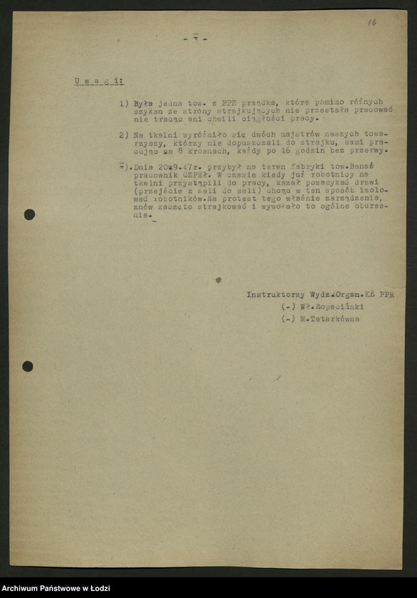 Obraz 17 z jednostki "Sprawozdania ze strajków według zakładów t. 1"
