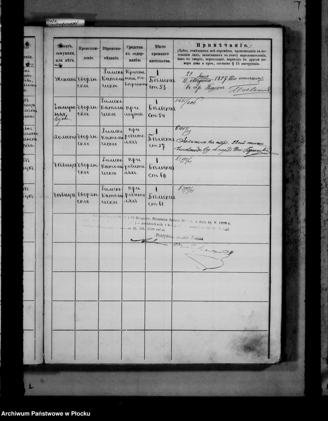 image.from.unit.number "[Księga zamknięta ludności stałej miasta Płocka - ul. Bielska nr 1]"