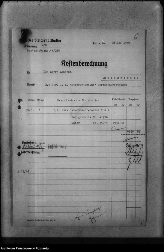 Obraz 10 z jednostki "Schloss Posen - przebudowa"