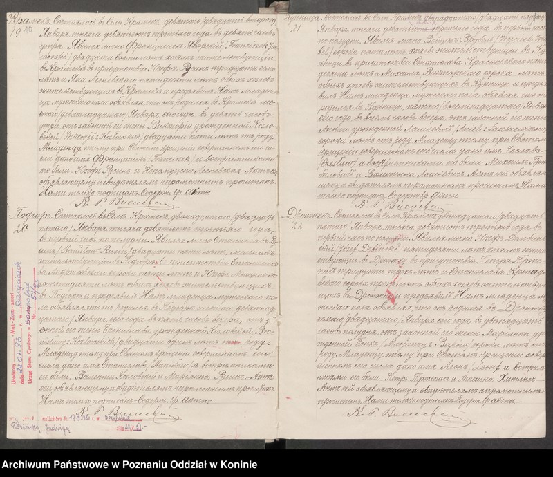 Obraz 8 z jednostki "Księga urodzeń, małżeństw i zgonów"