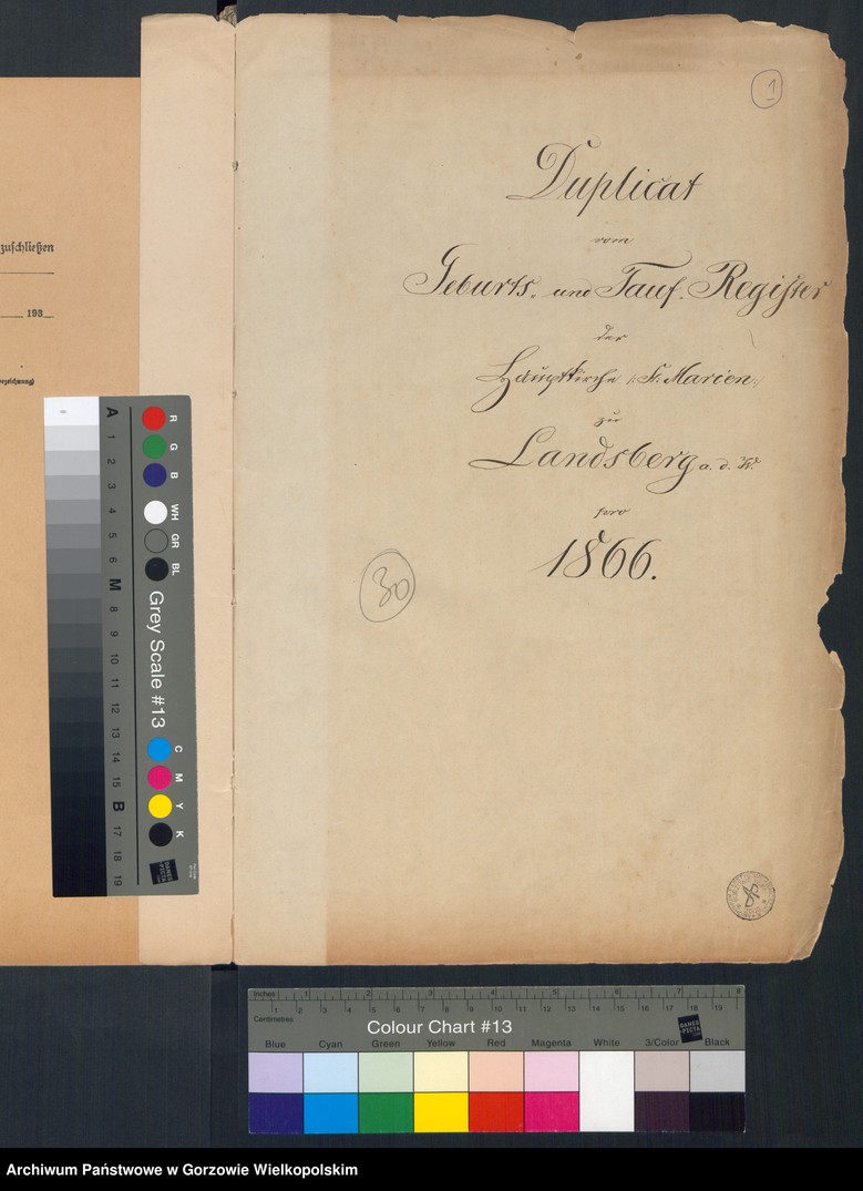 image.from.unit.number "Duplikate der Hauptkirche zu Landsberg an der Warthe (zawiera też księgę zgonów Konkordienkirche z 1866 r.)"