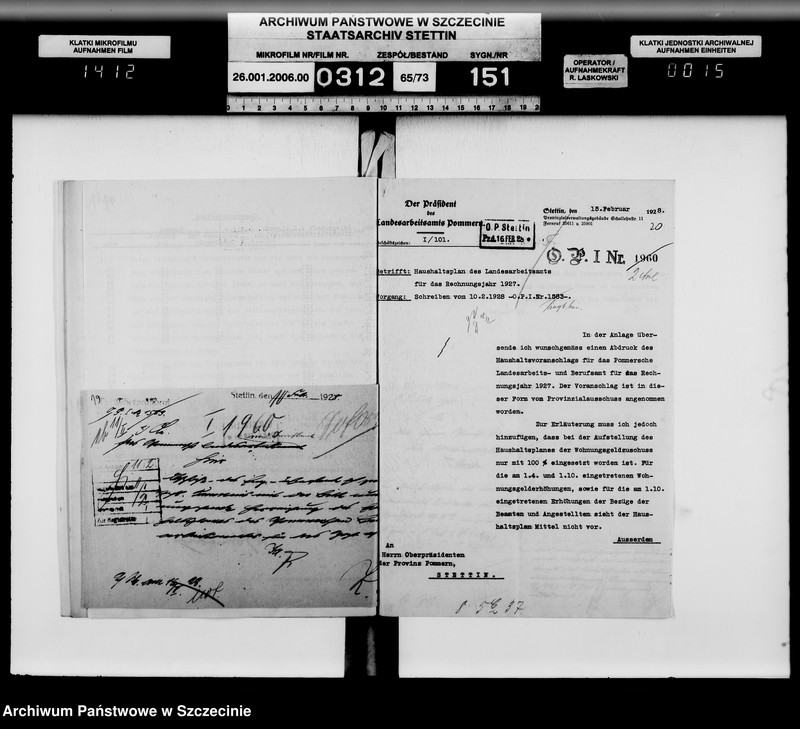 image.from.unit.number "Das Landesarbeitsamt Pommern (Gesetz über Arbeitsvermittlung und Arbeitslosen-Versicherung vom 16 Juli 1927)"