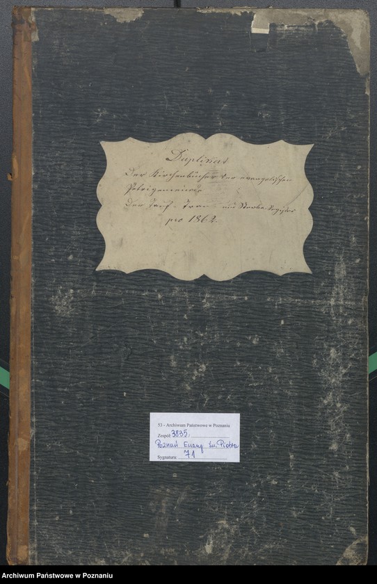 Obraz 2 z jednostki "Duplikat der Tauf, Trau und Sterberegister"