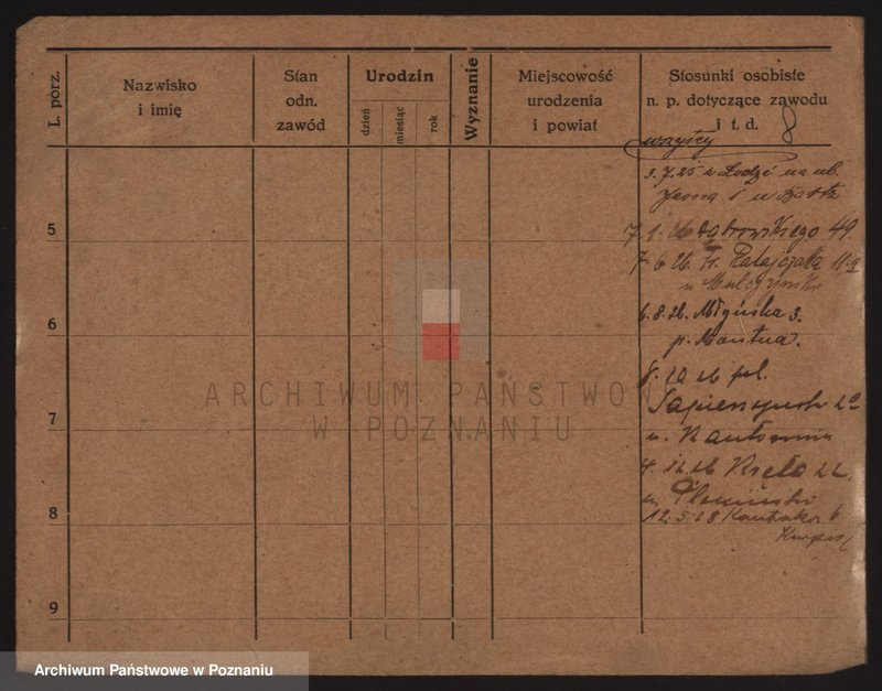 Obraz 19 z jednostki "Szwarc (żonaci i wdowy)"
