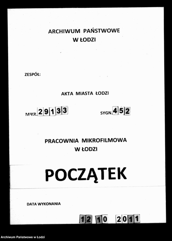 Obraz 1 z jednostki "Akta tyczące się zakładu bielnikowego"