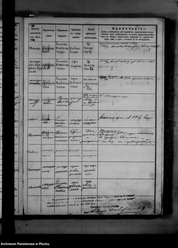 image.from.unit.number "[Księga zamknięta ludności stałej miasta Płocka - ul. Bielska nr 35]"