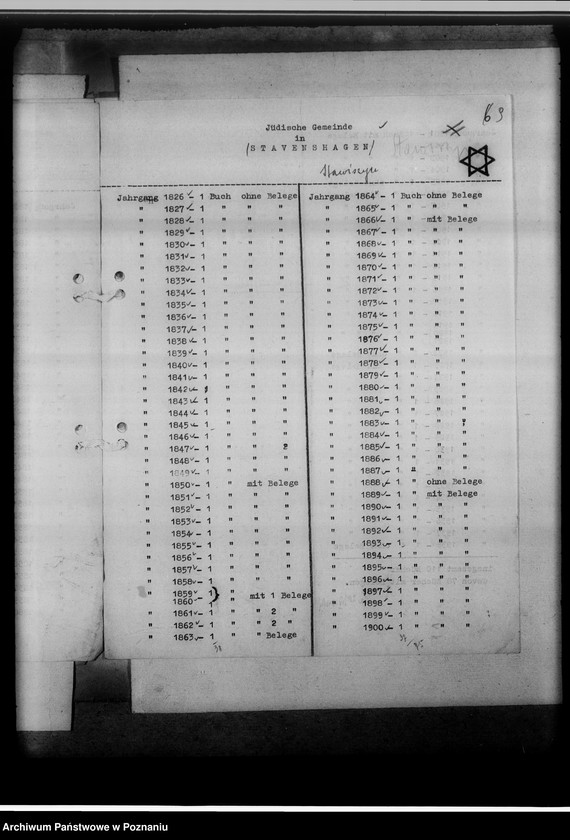 Obraz 13 z jednostki "Register der Juden, Dissidenten und Kirchenbuchduplikate [powiat kaliski]"