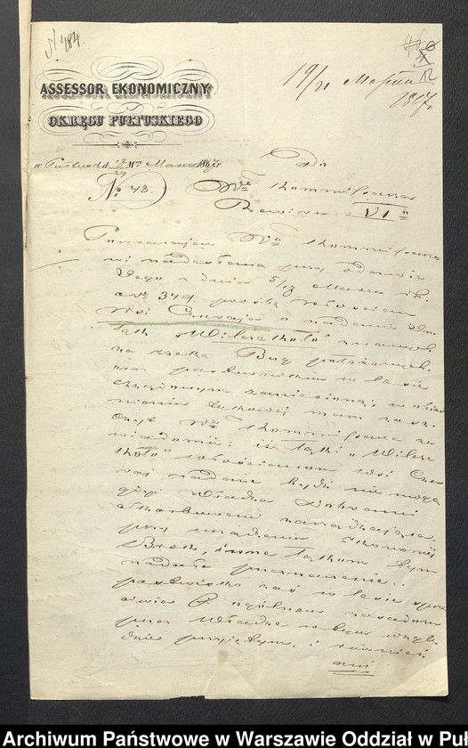 image.from.unit.number "O urządzaniu chłopów byłej rządowej własności Czuraj, podarowanego majorat gen. Kawalerii A. Aleksandrowi Kucińskiemu, gm. Orło"