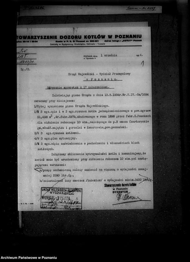 Obraz 5 z jednostki "Gorzelnia rolnicza w Konarzewie powiat poznański własność ks. R. Czartoryskiego nr woj. 1684"