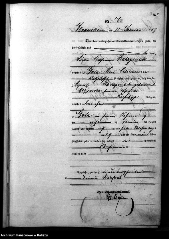 Obraz 10 z jednostki "[Księga urodzeń]"