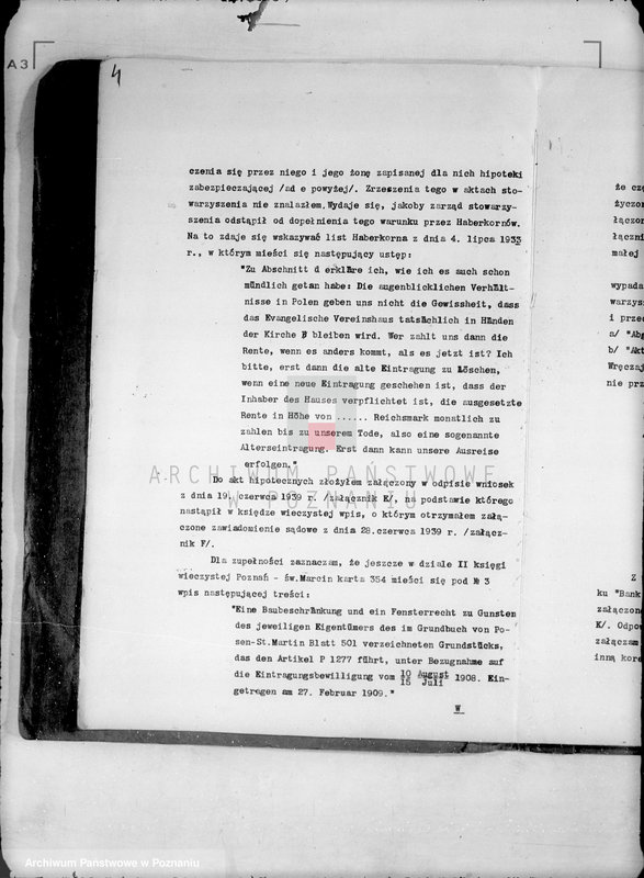 Obraz 8 z jednostki "Evangelisches Vereinhaus,,Herberge zur Heimat" w likwidacji, Obrót w Banku Gospodarstwa Krajowego"