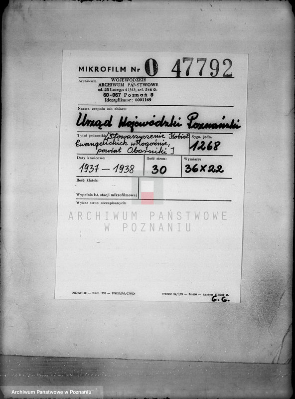 Obraz 2 z jednostki "/Stowarzyszenie Kobiet Ewangelickich w Rogoźnie, powiat obornicki/"