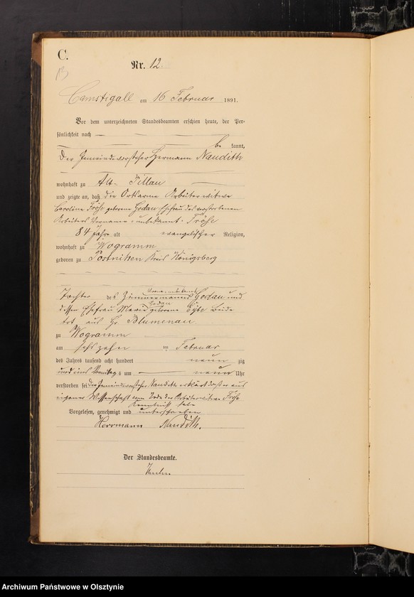 image.from.unit.number "Sterbe-Haupt-Register Nr 1 - 105"