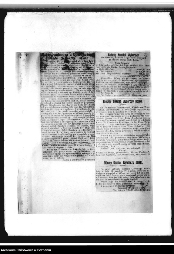 Obraz 6 z jednostki "Zbiór wycinków prasowych dotyczących działalności Towarzystwa "Straż" i innych towarzystw polskich w Oberhausen"