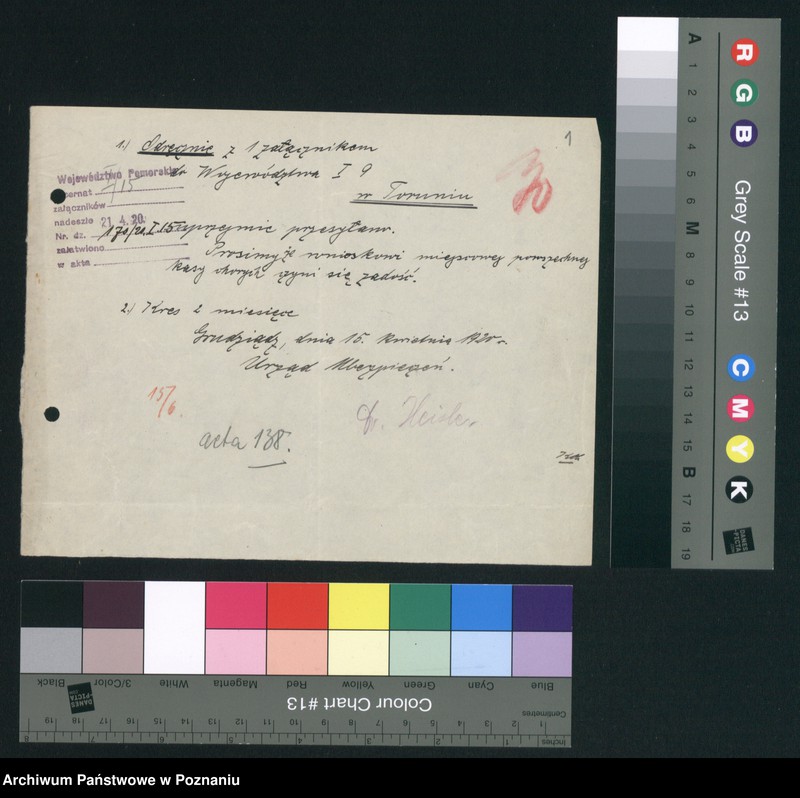 Obraz 3 z jednostki "[Korespondencja z Wyższym Urzędem Ubezpieczeń w Poznaniu, sprawozdania z działalności urzędów ubezpieczeń]"