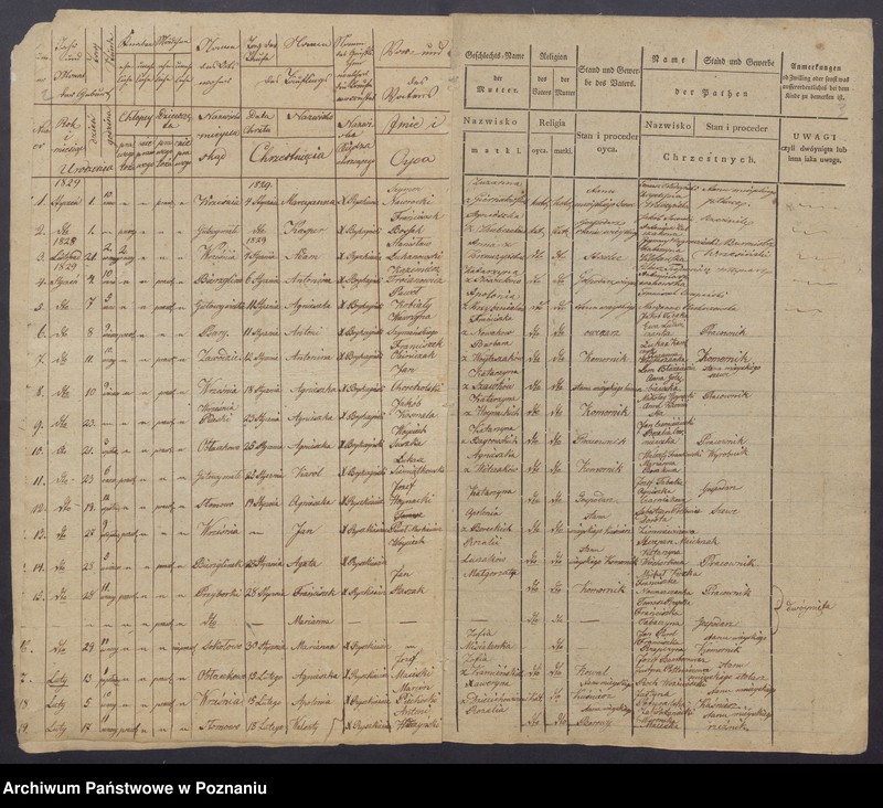 Obraz z jednostki "Duplikat Urodzonych, Zaślubionych i Zmarłych."