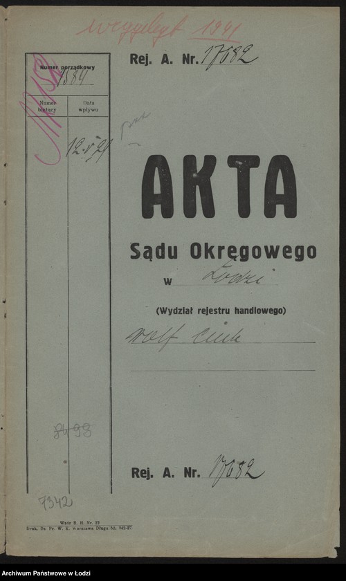 Obraz 2 z jednostki "Wolf Giuk- tkalnia mechaniczna wyrobów manufakturowych"