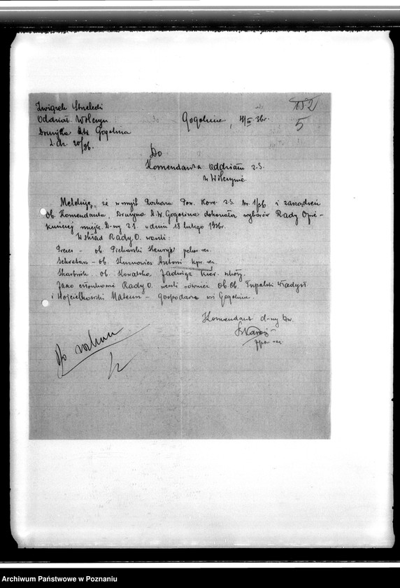 image.from.unit.number "Przyrzeczenia organizacyjne, spisy strzelców i inne pisma o charakterze personalnym Komendy Powiatowej w Koninie"