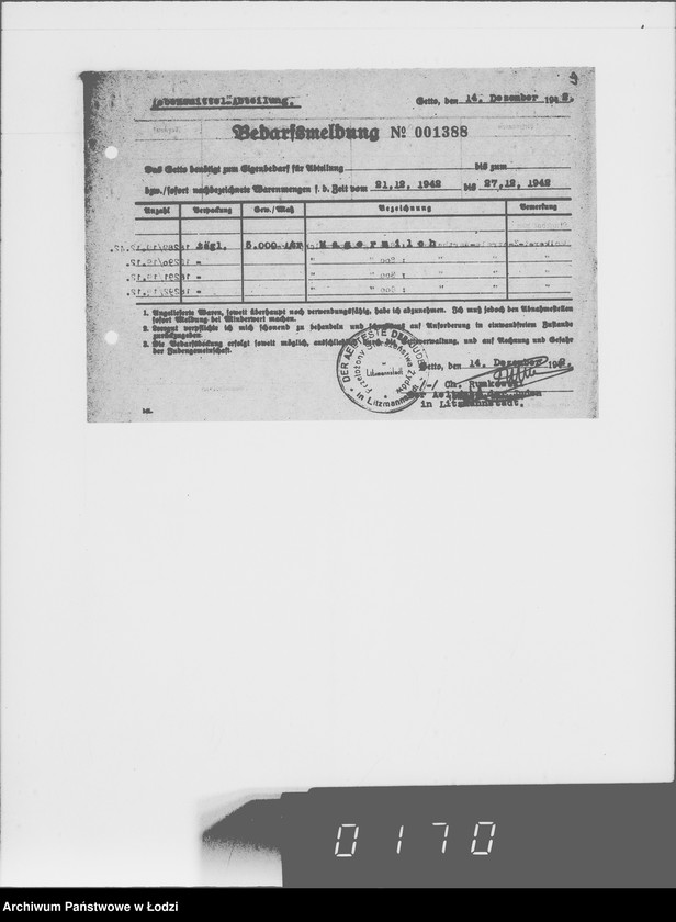 Obraz 13 z jednostki "Lebensmitteleinkauf. Aufträge, [Lieferscheinen und Rechnungen] 18291-18370"