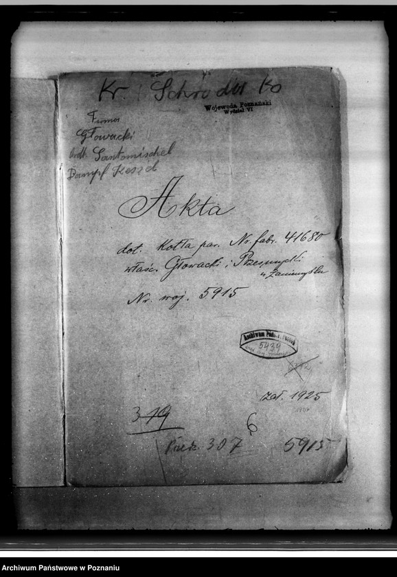 Obraz 4 z jednostki "Młyn Głowackiego i Przesmyckiego w Zaniemyślu nr woj. kotła 5915"