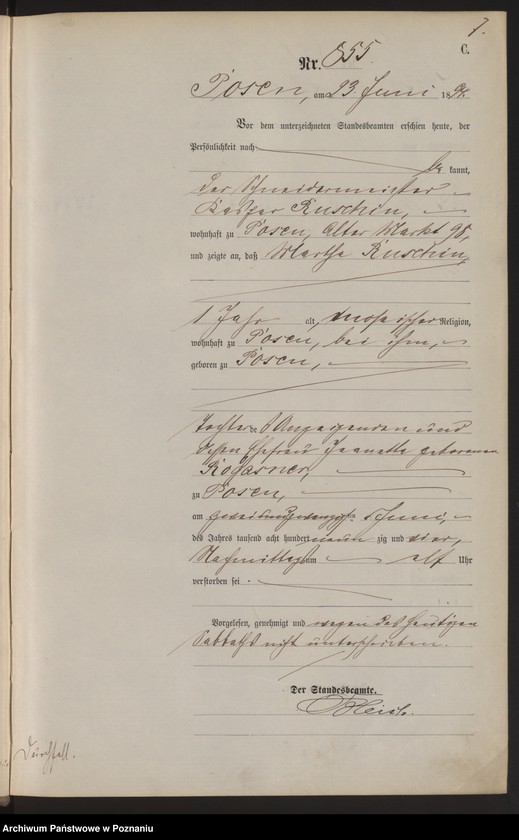 Obraz 10 z jednostki "Księga zgonów t. III"