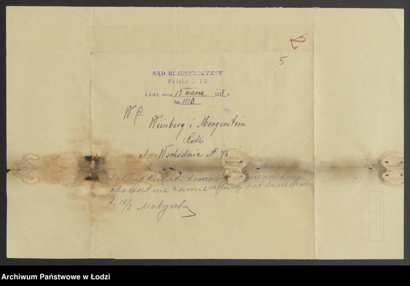 Obraz 7 z jednostki "Jakób Weinberg - sprzedaż towarów manufakturowych"