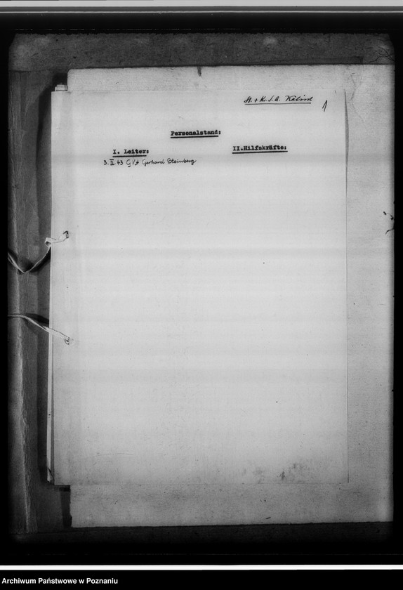 Obraz 5 z jednostki "[Korespondencja w sprawach organizacyjnych, sprawozdanie z działalności], Sippenamt für die Stadt und den Landkreis Kalisch [Kalisz]"