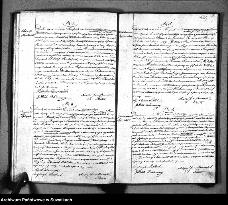 image.from.unit.number "Duplikat Aktów Stanu Cywilnego Urodziń, Małżeństw i Zejść Parafii Ewangelicko-Reformowanej Serejskiej na rok 1852"