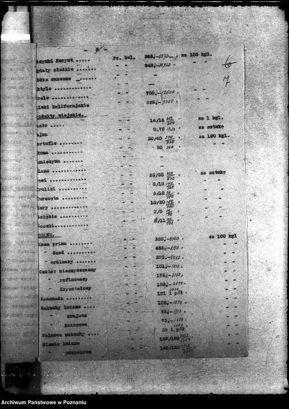 Obraz 11 z jednostki "Sprawy szczegółowo-administracyjne Ceny produktów rolnych za granicą"