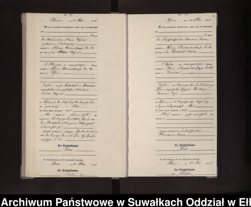 image.from.unit.number "Sterbe-Neben-Register des Preussischen Standes-Amtes Rhein Loetzen"