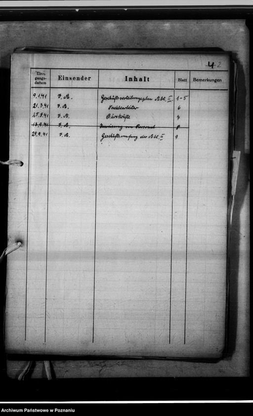 Obraz 5 z jednostki "Geschäftsverteilung Abteilung III."