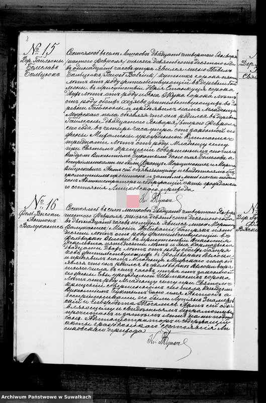 Obraz 11 z jednostki "Duplikat aktov graždnskago sostojanija Liškovskago Rimsko- Katoličeskago Prichoda, o rodivšichsja, brakosočetavšichsja i umeršich za 1910 god"